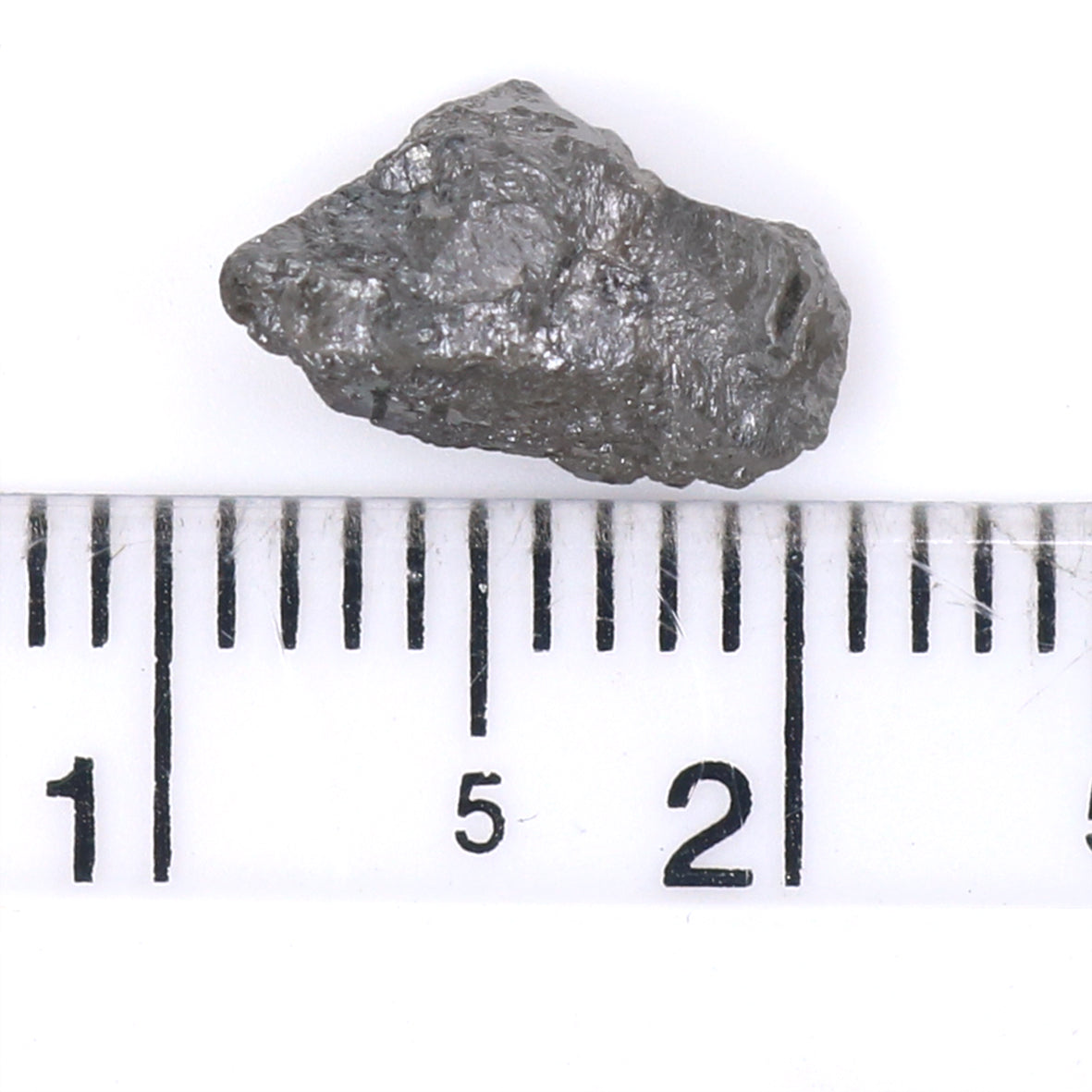 2.17 CT Natural Loose Rough Cut Diamond Salt And Pepper Rough Diamond 10.25 MM Natural Black Grey Diamond Rough Irregular Cut Diamond QK2479