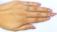 Natural Loose Shield Salt And Pepper Diamond Black Grey Color 1.25 CT 6.22 MM Shield Shape Rose Cut Diamond L2609