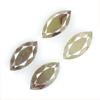 Natural Loose Marquise Diamond Yellow Grey Color 1.01 CT 5.50 MM Marquise Shape Rose Cut Diamond KDL9113