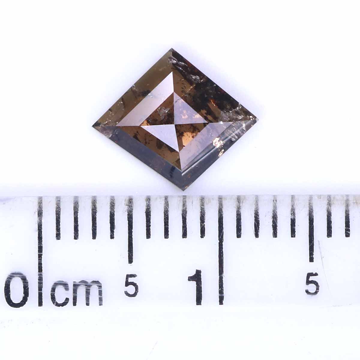 0.90 CT Natural Loose Kite Shape Diamond Brown Color Kite Cut Diamond 6.30 MM Natural Loose Brown Color Diamond Kite Rose Cut Diamond KQ1816