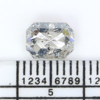 Natural Loose Emerald Diamond White - G Color 1.57 CT 7.28 MM Emerald Shape Rose Cut Diamond KDL2584
