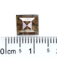 Natural Loose Square Diamond Brown Color 1.30 CT 8.00 MM Square Shape Rose Cut Diamond L7433