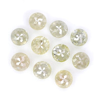 Natural Loose Rose Cut Diamond Grey Color 1.54 CT 2.90 MM Round Rose Cut Shape Diamond KR122