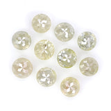 Natural Loose Rose Cut Diamond Grey Color 1.54 CT 2.90 MM Round Rose Cut Shape Diamond KR122