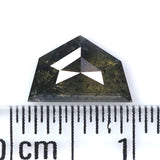 Natural Loose Antique Salt And Pepper Diamond Black Grey Color 1.15 CT 5.45 MM Antique Shape Rose Cut Diamond KR2042