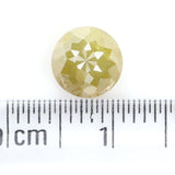 Natural Loose Rose Cut Green Yellow Color Diamond 1.87 CT 6.75 MM Round Rose Cut Shape Diamond L9857