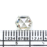 Natural Loose Hexagon Diamond White - J Color 1.12 CT 6.84 MM Hexagon Shape Rose Cut Diamond KDL2683