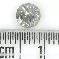 Natural Loose Round Salt And Pepper Diamond Black Grey Color 0.69 CT 5.20 MM Round Brilliant Cut Diamond KR1972