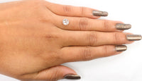1.13 Ct Natural Loose Diamond, Rose Cut Diamond, Grey Rose Cut, Round Cut Diamond, Rustic Diamond, Round Shape Diamond, L695