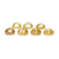 Natural Loose Rose Cut Brown Yellow Diamond Color 1.31 CT 3.10 MM Round Rose Cut Shape Diamond L9280