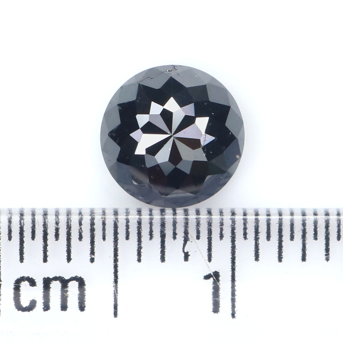 0.94 CT Natural Loose Round Rose Cut Diamond Black Color Round Shape Diamond 6.10 MM Natural Loose Black Color Round Rose Cut Diamond KQ1634