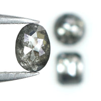 Natural Loose Mix Shape Salt And Pepper Diamond Black Grey Color 0.94 CT 4.10 MM Mix Shape Shape Rose Cut Diamond L195