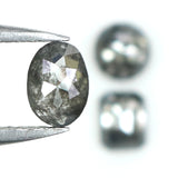Natural Loose Mix Shape Salt And Pepper Diamond Black Grey Color 0.94 CT 4.10 MM Mix Shape Shape Rose Cut Diamond L195
