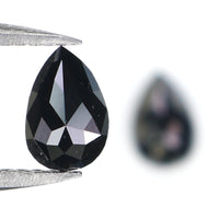 Natural Loose Pear Diamond, Pear Black Color Diamond, Natural Loose Diamond, Pear Rose Cut Diamond, Rose Cut Pear 0.69 CT Pear Shape KR2636