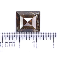 Natural Loose Square Diamond Brown Color 1.10 CT 7.10 MM Square Shape Rose Cut Diamond L7435