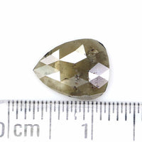 Natural Loose Pear Grey Color Diamond 1.12 CT 9.10 MM Pear Shape Rose Cut Diamond L6972