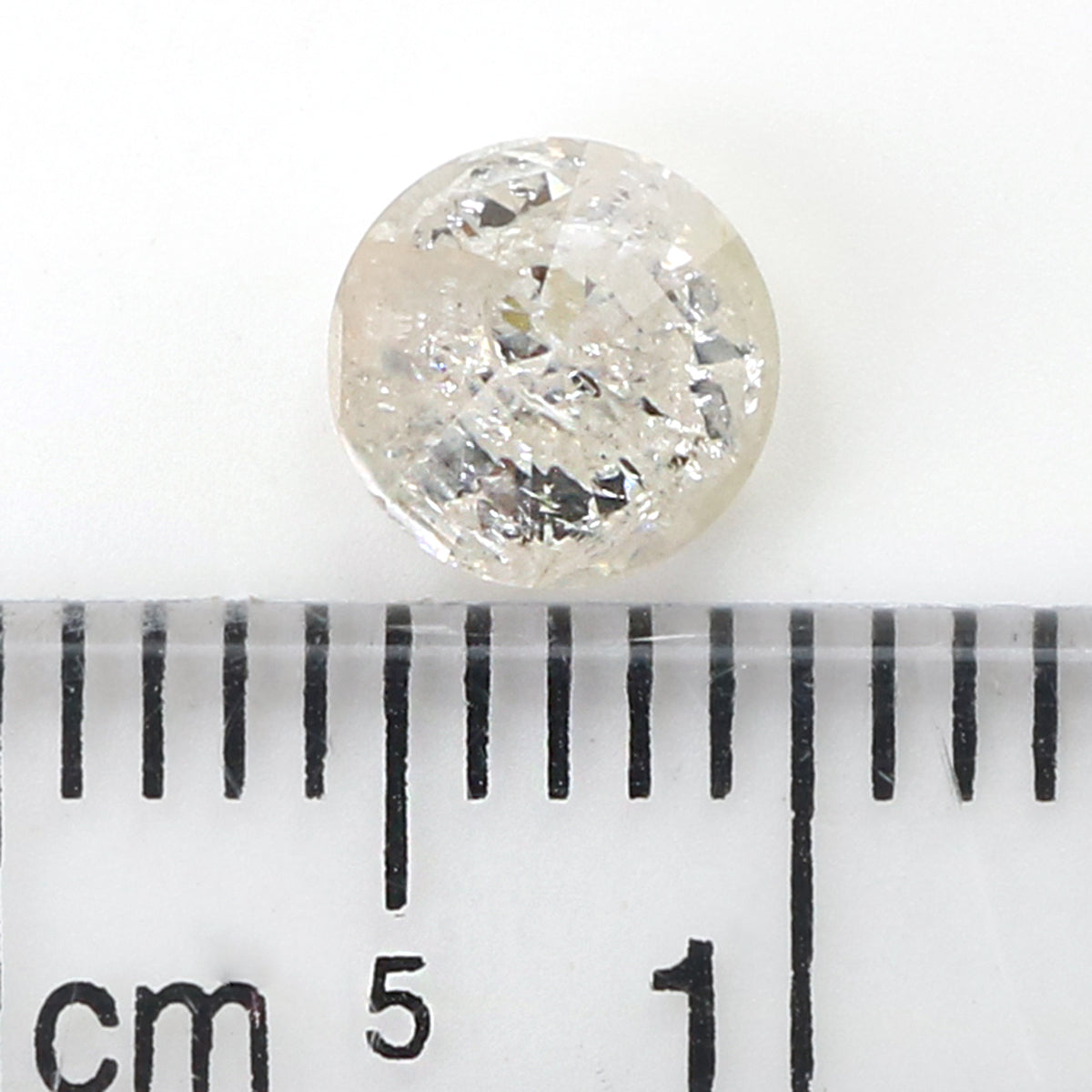 Natural Loose Round White Milky Color Diamond 0.72 CT 5.50 MM Round Shape Brilliant Cut Diamond KR1810