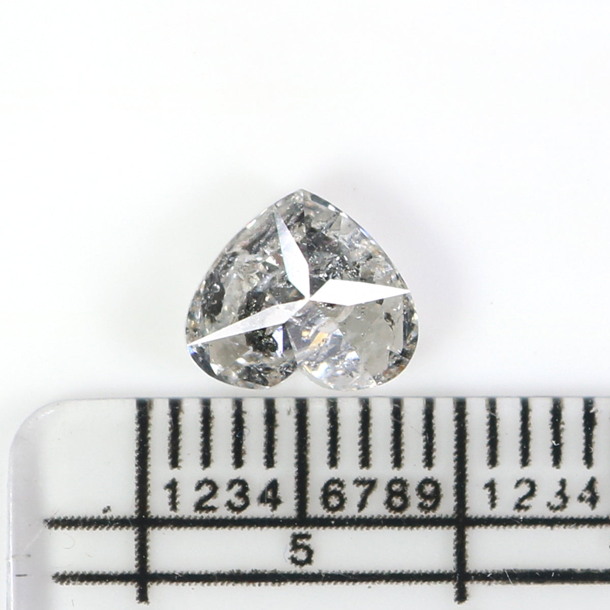 Natural Loose Heart Diamond White - G Color 1.44 CT 6.38 MM Heart Shape Brilliant Cut Diamond KDL2629