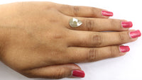 Natural Loose Pear Grey Yellow Color Diamond 2.35 CT 13.85 MM Pear Shape Rose Cut Diamond L1556