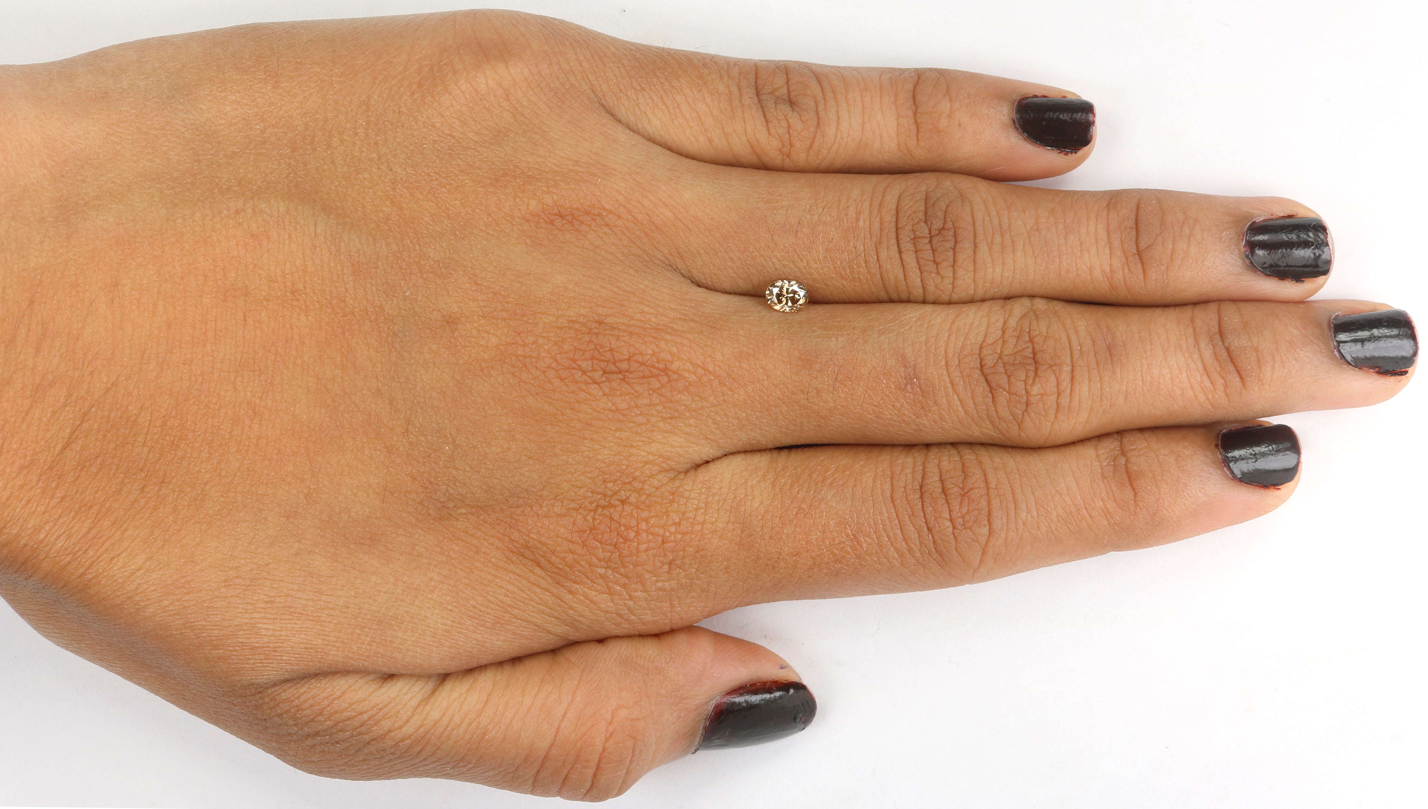 0.33 CT Natural Loose Oval Shape Diamond Brown Color Oval Cut Diamond 4.75 MM Natural Loose Brown Color Oval Brilliant Cut Diamond LQ598