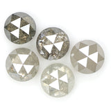 Natural Loose Rose Cut Diamond Grey Color 0.98 CT 3.20 MM Round Rose Cut Shape Diamond L6331