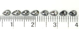 Natural Loose Pear Salt And Pepper Diamond Black Grey Color 1.05 CT 3.80 MM Pear Shape Rose Cut Diamond KDK2404