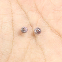 0.88 CT Faceted Bead Diamond, Natural Loose Diamond, Pink Bead Diamond, Faceted Diamond Bead, Beads Loose Diamond, Beads For Necklace L9898