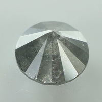 2.11 Ct Natural Loose Diamond Round Black Grey Salt And Pepper Color I3 Clarity 7.50 MM KDK1991