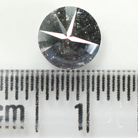 Natural Loose Round Salt And Pepper Diamond Black Grey Color 1.07 CT 6.20 MM Round Brilliant Cut Diamond L958