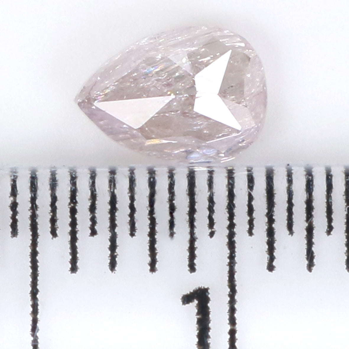 Natural Loose Pear Light pink Color Diamond 0.30 CT 4.90 MM Pear Shape Rose Cut Diamond L1590