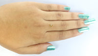 0.21 Ct Natural Loose Diamond Pear Yellow Color SI1 Clarity 5.25 MM L8622