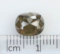 2.77 Ct Natural Loose Diamond Oval Greenish Brown  I3 Clarity 8.75 MM KDK2155