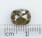 2.77 Ct Natural Loose Diamond Oval Greenish Brown  I3 Clarity 8.75 MM KDK2155