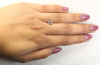 0.70 Ct Natural Loose Diamond, Round Brilliant Cut, Salt Pepper Diamond, Black Diamond, Gray Diamond, Rustic Diamond, Round Diamond L065