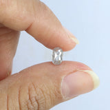 0.63 Ct Natural Loose Diamond Oval  Grey Salt And Pepper Color I3 Clarity 6.25 MM KDL8937