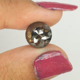 4.20 Ct Natural Loose Diamond Round Rose Cut Brown Color I3 Clarity 9.90 MM KDL8509