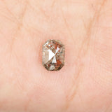 0.75 CT Emerald Cut Diamond, Salt And Pepper Diamond, Natural Loose Diamond, Black Diamond, Grey Diamond, Antique Rose Cut Diamond KDL9987