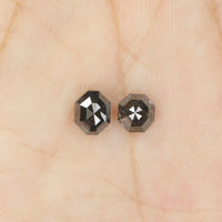 0.96 Ct Natural Loose Diamond, Octagon Diamond, Black Diamond, Octagon Cut Diamond, Polished Diamond, Rose Cut Diamond, Rustic Diamond L9560