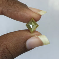 1.61 CT Natural Loose Diamond Kite Yellow Color I3 Clarity 9.60 MM KDL8814