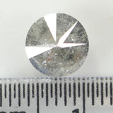 1.35 Ct Natural Loose Diamond, Round Brilliant Cut, Salt Pepper Diamond, Black Diamond, Gray Diamond, Rustic Diamond, Round Cut Diamond L433