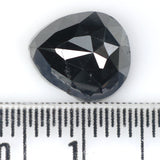 Natural Loose Pear Diamond Black Color 2.47 CT 8.90 MM Pear Shape Rose Cut Diamond L1605