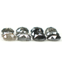 0.91 Ct Natural Loose Diamond, Round Rose Cut Diamond, Black Diamond, Gray Diamond, Salt and Pepper Diamond, Rose Cut Diamond L7993