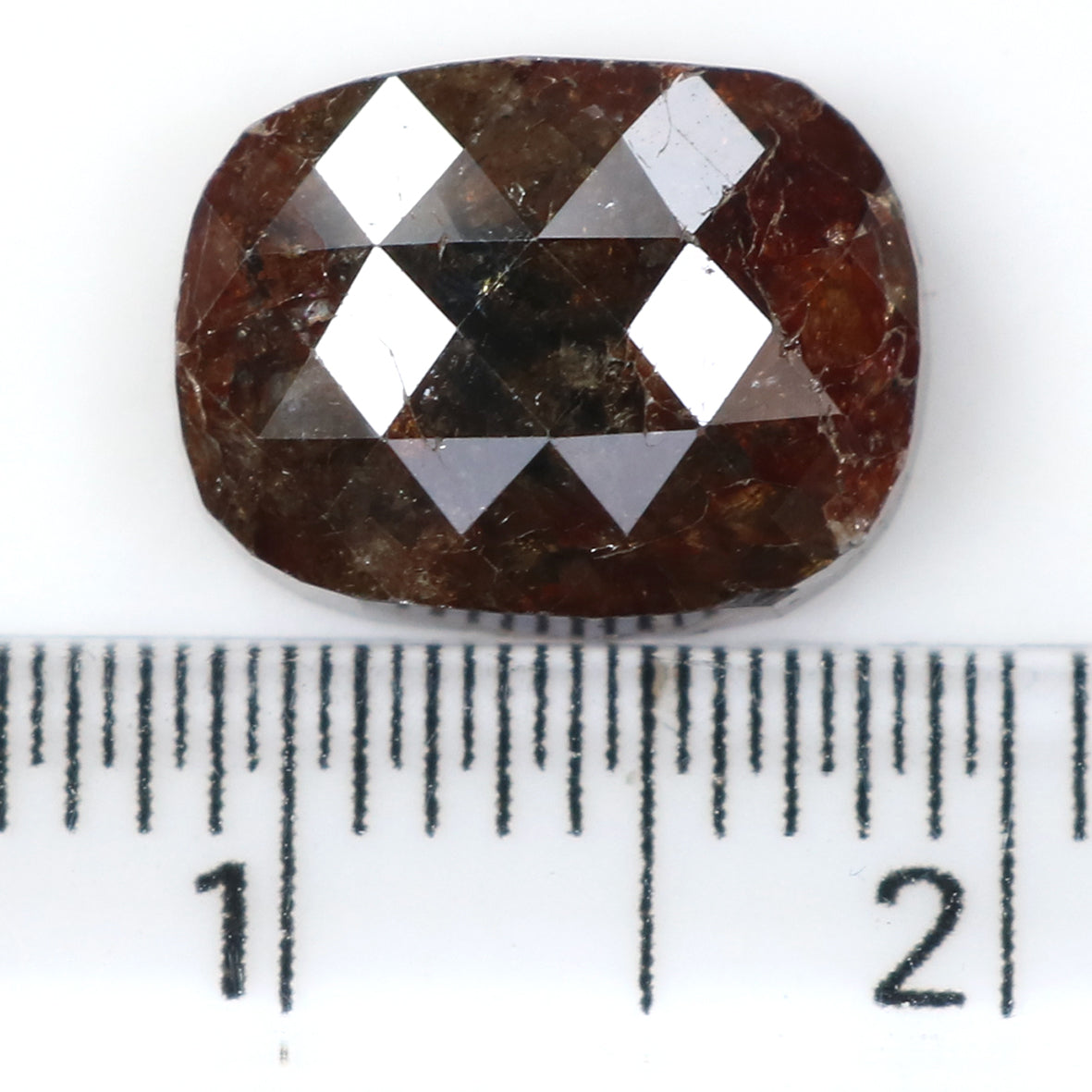 Natural Loose Oval Brown Color Diamond 4.31 CT 10.60 MM Oval Shape Rose Cut Diamond L1563