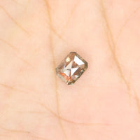 0.86 Ct Natural Loose Diamond, Emerald Diamond, Salt And Pepper Diamond, Black Diamond, Grey Diamond, Antique Diamond, Rustic Diamond, KDL9563