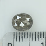 1.17 Ct Natural Loose Diamond Oval Grey Salt And Pepper Color I3 Clarity 6.70 MM KDL8693