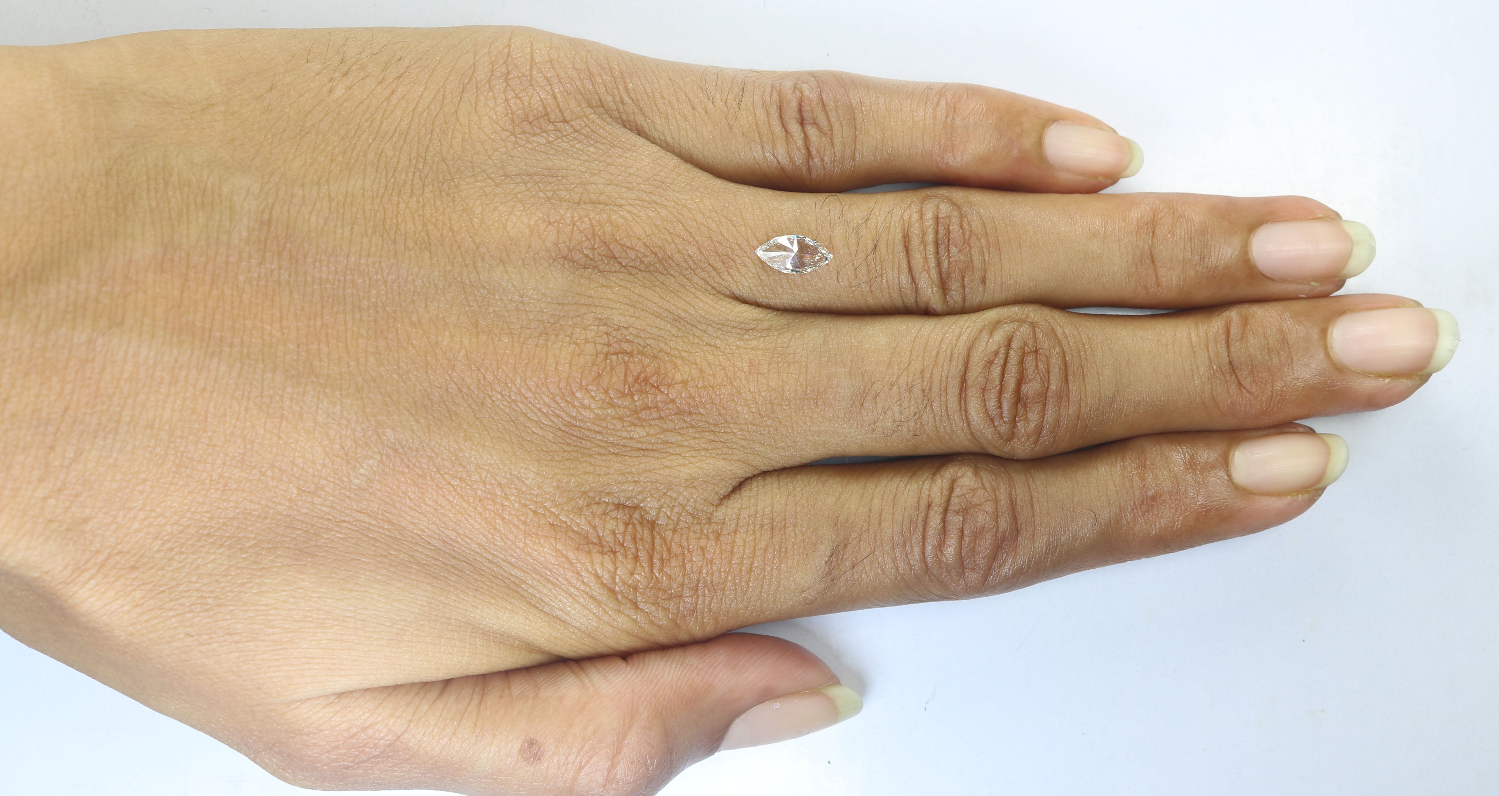 0.55 Ct GIA Certified Natural Loose Marquise Shape Diamond 8.75 MM Natural White - H Color Diamond Marquise Brilliant Cut Diamond QL8858
