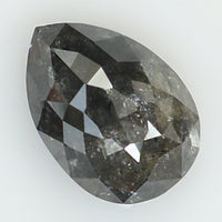 1.70 Ct Natural Loose Diamond Pear Black Grey Color I3 Clarity 9.00 MM KDL8120
