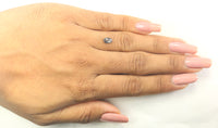 0.56 Ct Natural Loose Diamond, Oval Diamond, Black Diamond, Grey Diamond, Salt and Pepper Diamond, Antique Diamond, Real Diamond KDL074