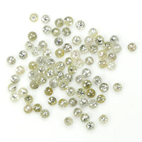 3.23 Ct Natural Loose Diamond, Rose Cut Diamond, Grey Rose Cut, Round Cut Diamond, Rustic Diamond, Round Shape Diamond L109