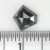 Natural Loose Pentagon Salt And Pepper Diamond Black Grey Color 0.80 CT 6.40 MM Pentagon Rose cut Diamond L1300
